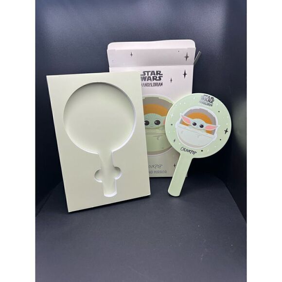 New in Box! Star Wars Mandalorian The Child Grogu Colourpop Hand Mirror - Picture 4 of 4